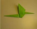 Origami drakonas (paprasta diagrama) Kaip iš popieriaus pasidaryti paprastą drakoną