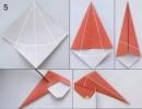 New Year's crafts using origami technique for elementary school